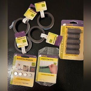 LOT of Magnetic Tape & Magnets - Black